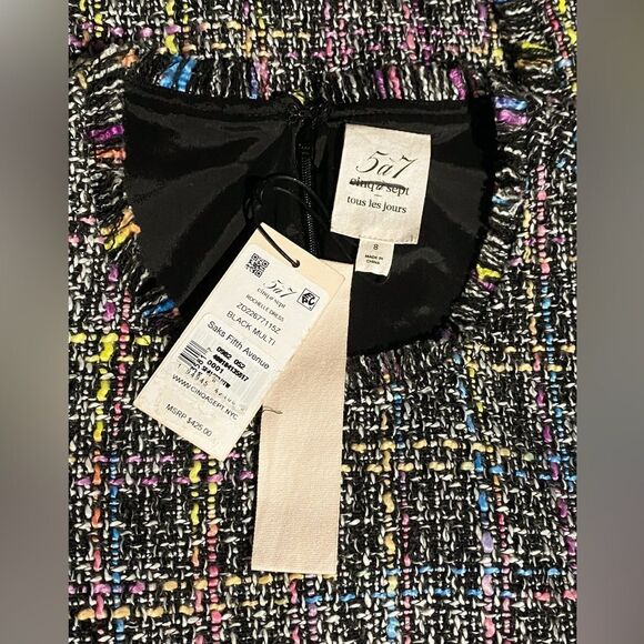 Cinq à Sept Rochelle Belted Tweed Minidress size 8 - Picture 13 of 14